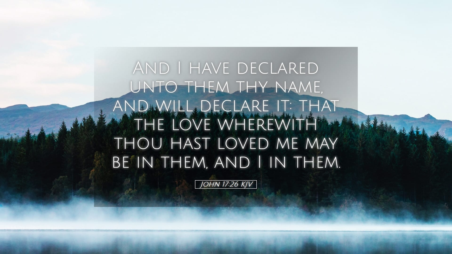 John 17:26 — Desktop (Landscape)
