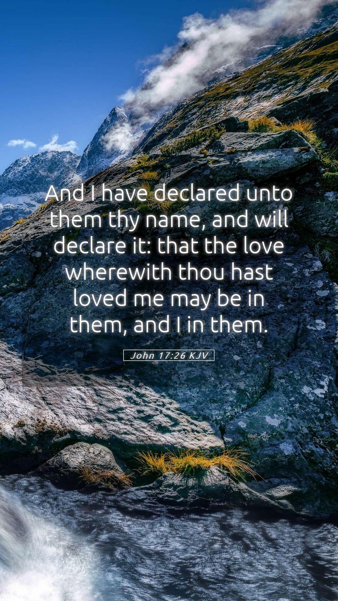 John 17:26 — Mobile (Portrait)