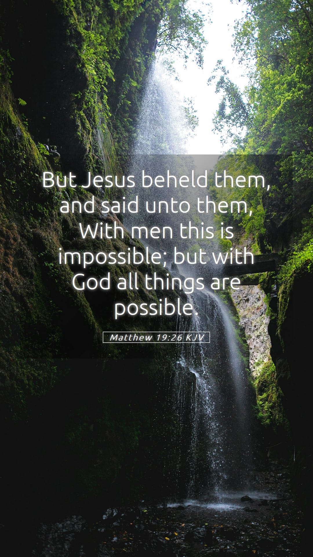 Matthew 19:26 — Mobile (Portrait)