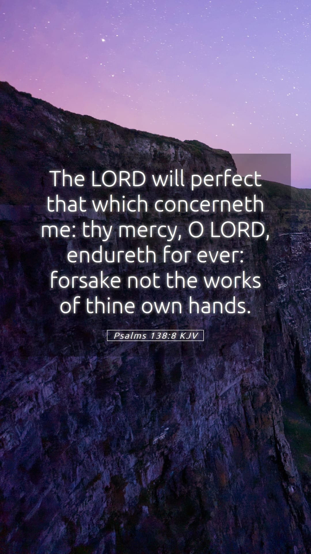 Psalms 138:8 — Mobile (Portrait)