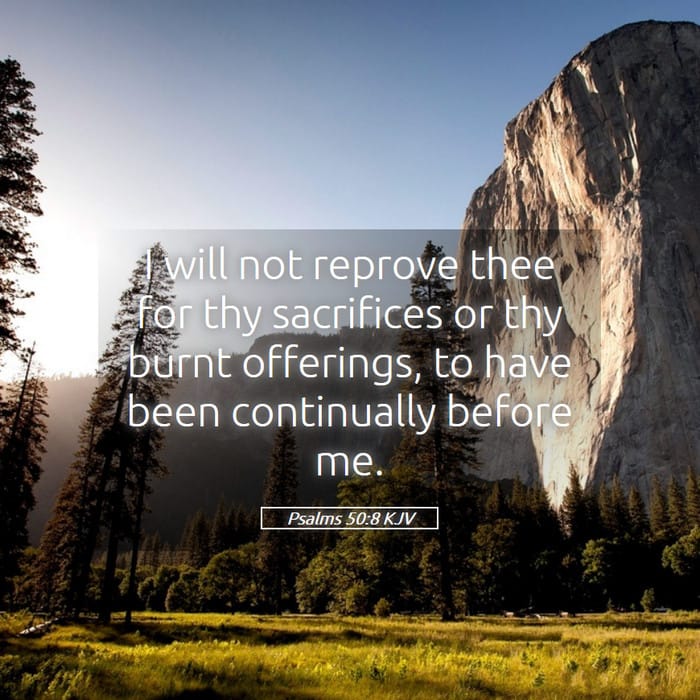 Psalms 50:8 — Square (1:1)
