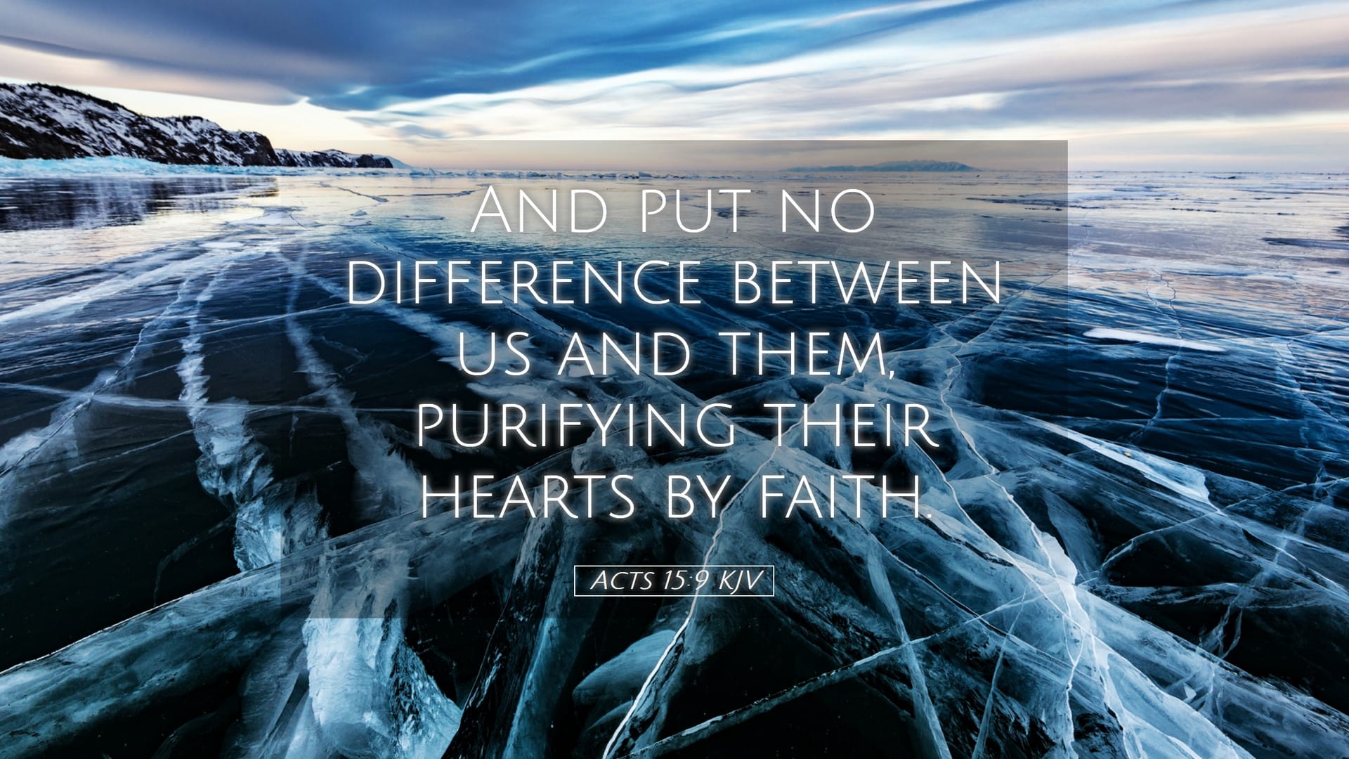 Acts 15:9 — Desktop (Landscape)
