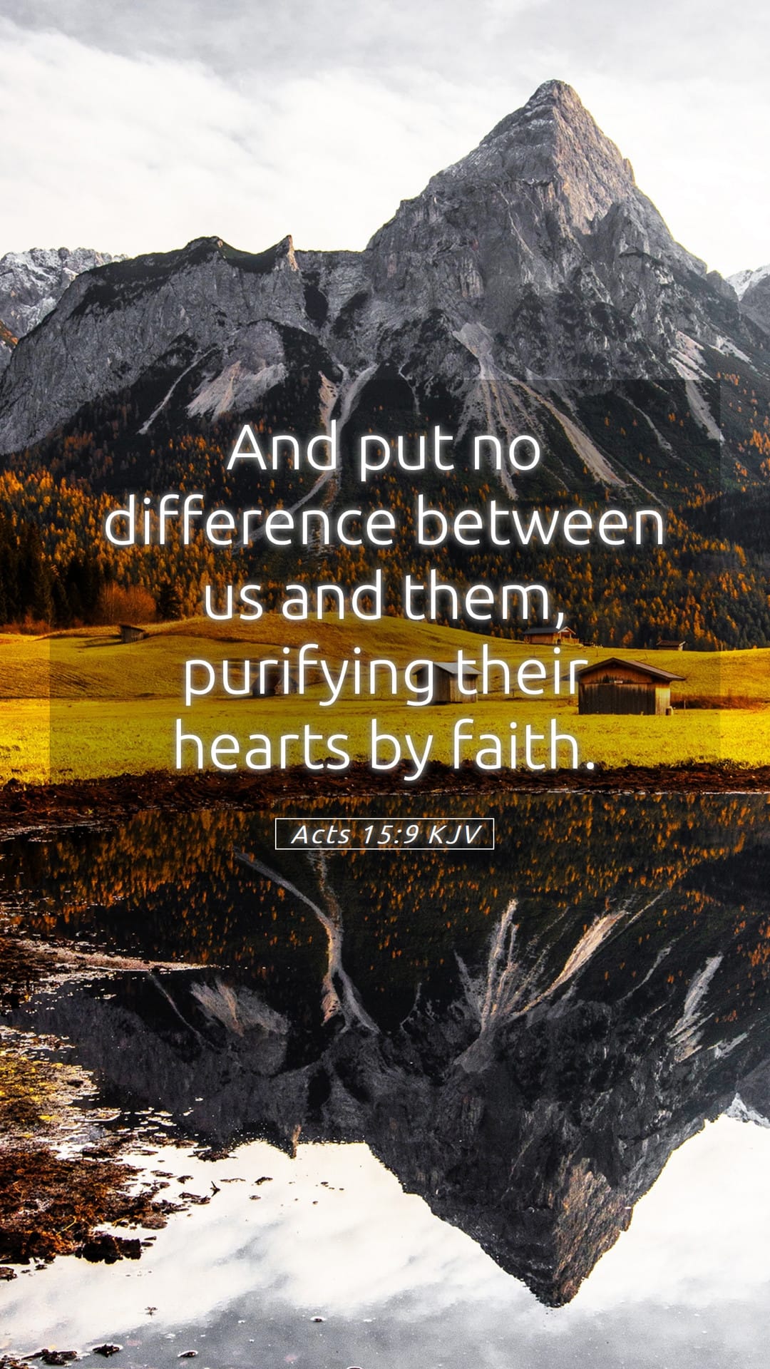 Acts 15:9 — Mobile (Portrait)