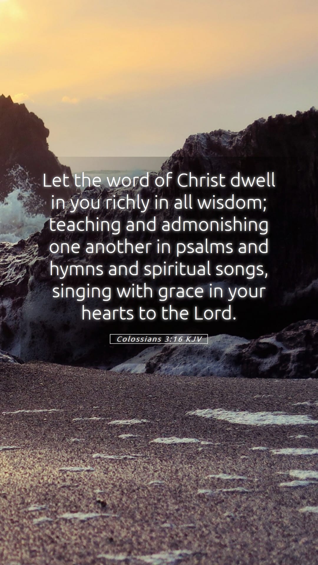 Colossians 3:16 — Mobile (Portrait)