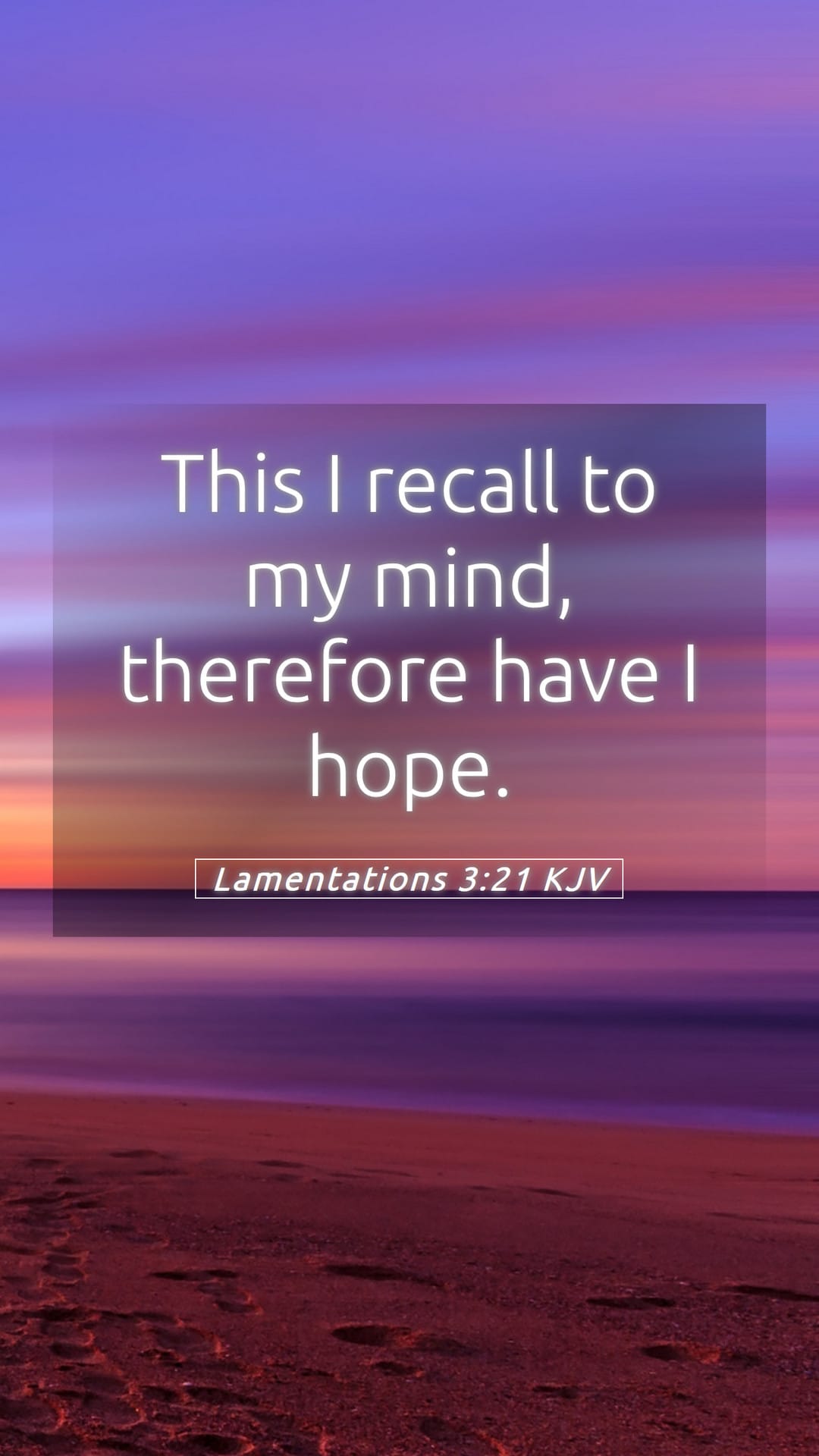 Lamentations 3:21 — Mobile (Portrait)