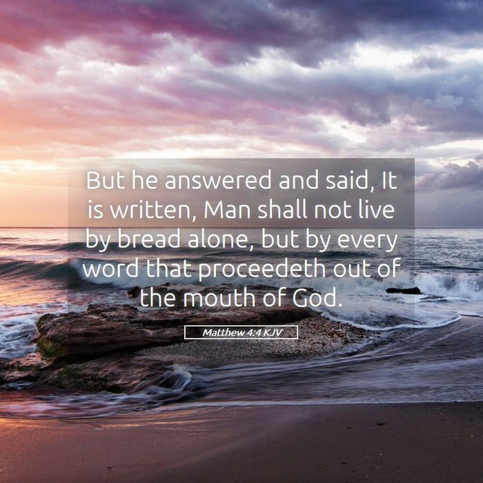 Matthew 4:4 — Square (1:1)